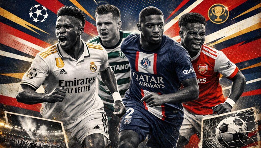 Listos los primeros cuatro equipos calificados a los cuartos de final Champions League 2026