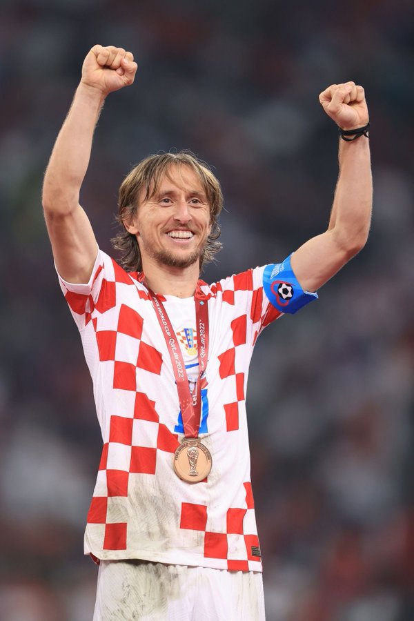 Modric ganó el tercer lugar con Croacia en el Mundial de Qatar 2022