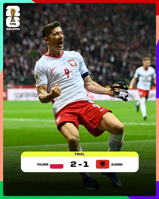 Polonia avanzó a la final de su eliminatoria por un cupo en el repechaje de la UEFA