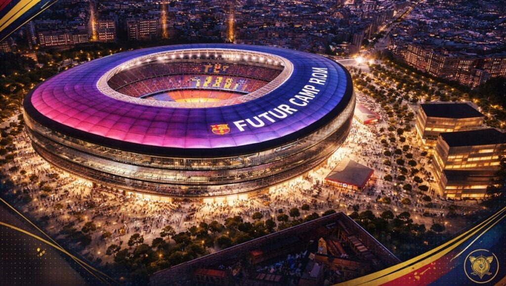 Así lucirá el Spotify Camp Nou en día de partido, una vez concluida su remodelación
