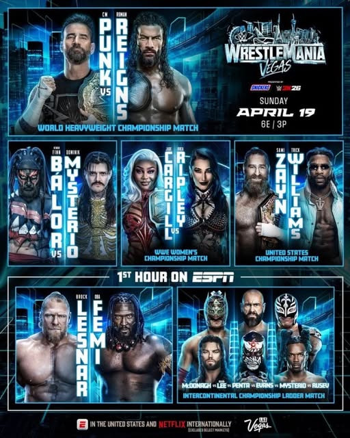 Cartelera de Wrestlemania 42