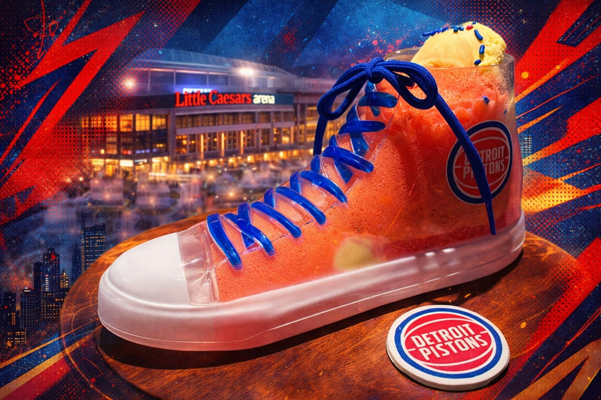 El helado en vaso tenis de los Pistons para los playoffs 2026 de la NBA El helado en vaso tenis de los Pistons para los playoffs 2026 de la NBA
