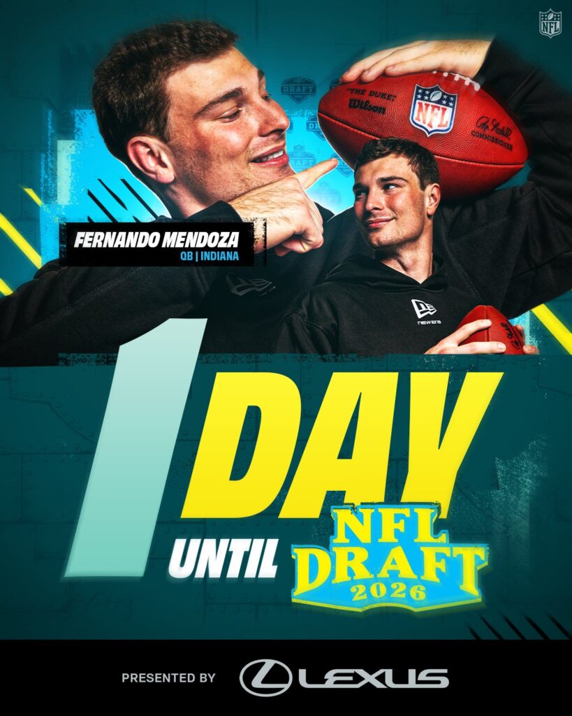 El quarterback Fernando Mendoza es el favorito para el pick No. 1 de este jueves para los Raiders