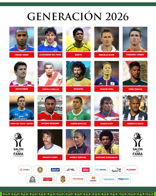 Generación 2026 del Salón de la Fama del Futbol