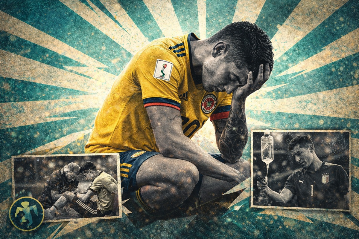 James sufre deshidratación severa en el partido contra Francia, por falta de actividad James sufre deshidratación severa en el partido contra Francia, por falta de actividad