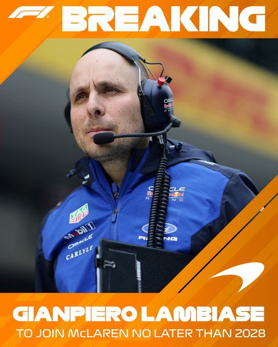 La F1 confirmó el cambio de GianPiero Lambiase de Red Bull a McLaren