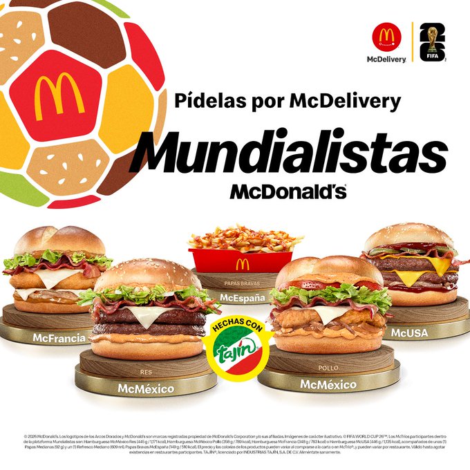 McMéxico con Tajín de McDonald's para el Mundial, la versión especial para México de la cadena de comida rápida