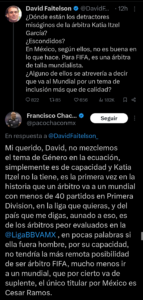 debate Faitleson y Chacon en X