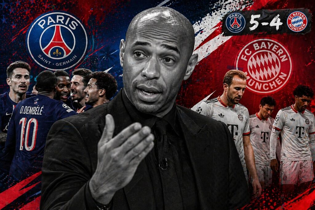 Thierry Henry destruye PSG vs Bayern Munich que terminó 5-4