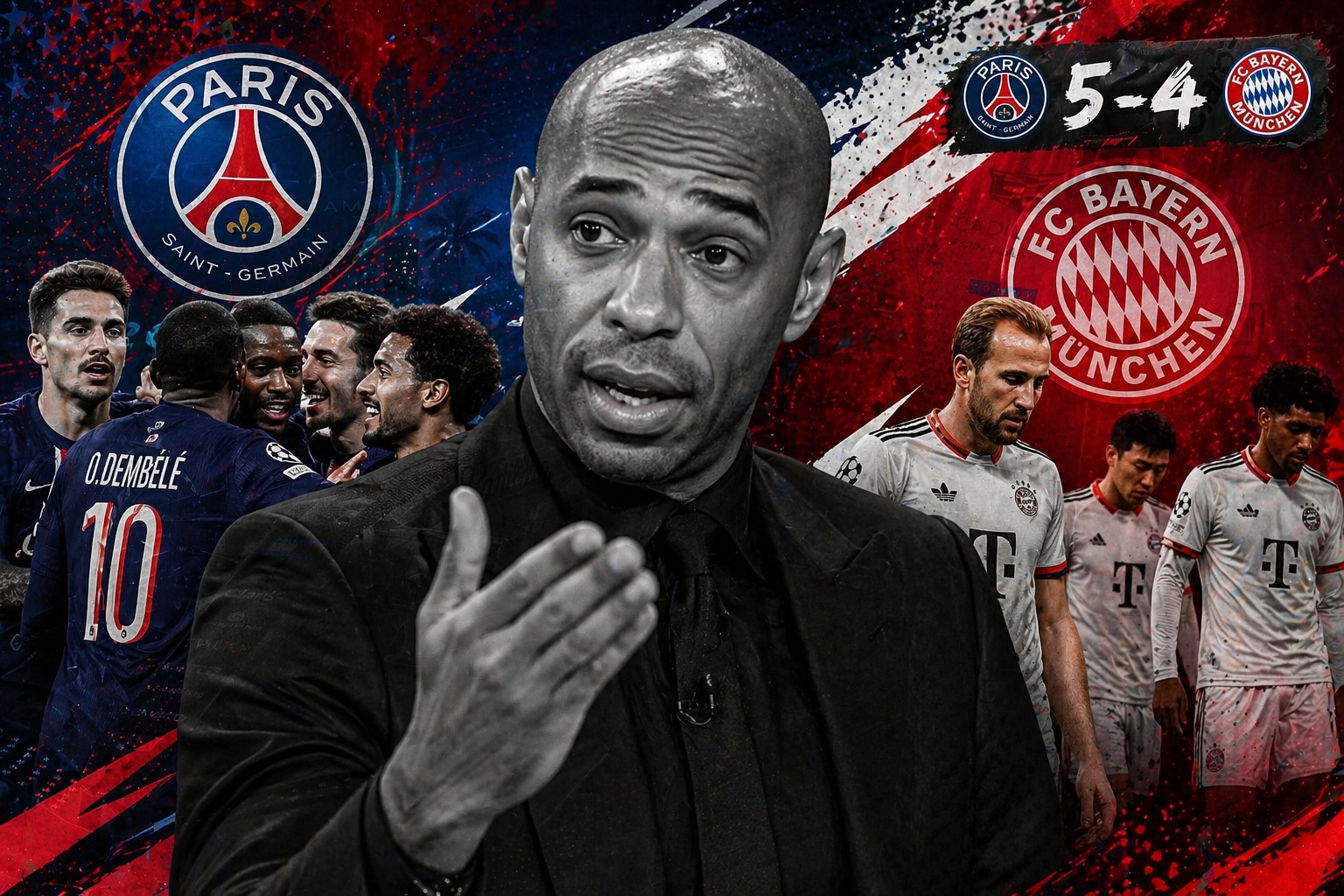 Thierry Henry destruye PSG vs Bayern Munich que terminó 5-4 Thierry Henry destruye PSG vs Bayern Munich que terminó 5-4