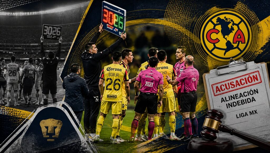 América libra alineación indebida en el partido ante Pumas