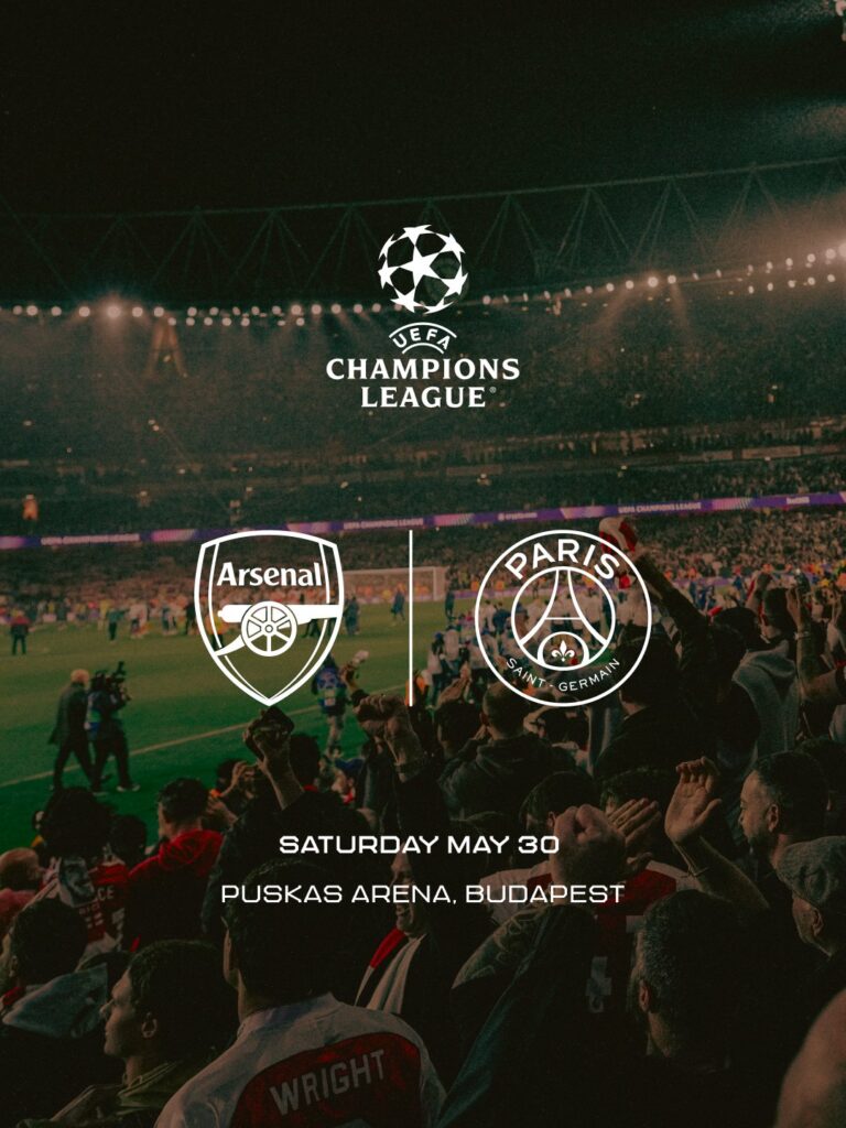Arsenal y PSG disputarán una final inédita de la Champions el 30 de mayo en Budapest