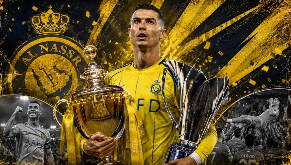 Cristiano Ronaldo campeón de Arabia, suma 34 títulos oficiales a lo largo de su carrera