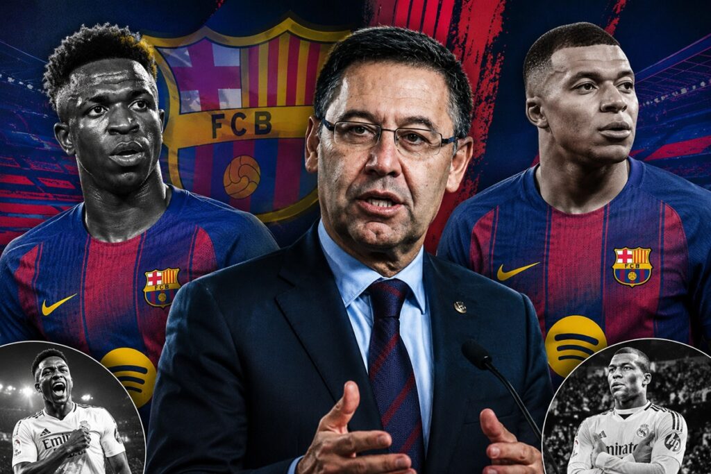 Josep Bartomeu reveló que hubo un principio de acuerdo Barcelona por Vinícius-Mbappé