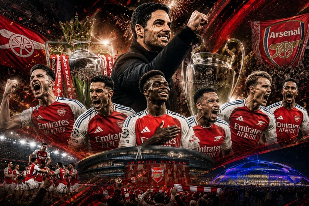 Arsenal su mejor temporada de la historia entre Premier y Champions League
