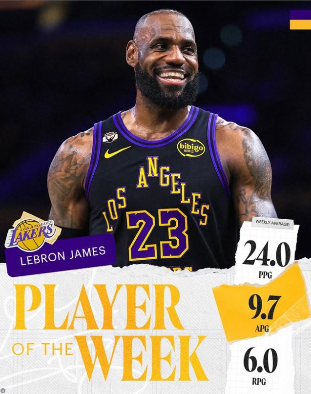 LeBron James asumió el liderazgo de los Lakers tras la lesión de Luka Doncic que le costó el resto de la temporada regular