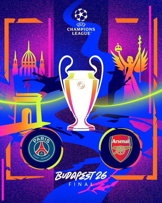 Lista la final inédita de la Champions 2026 entre PSG y Arsenal, el 30 de mayo en Budapest