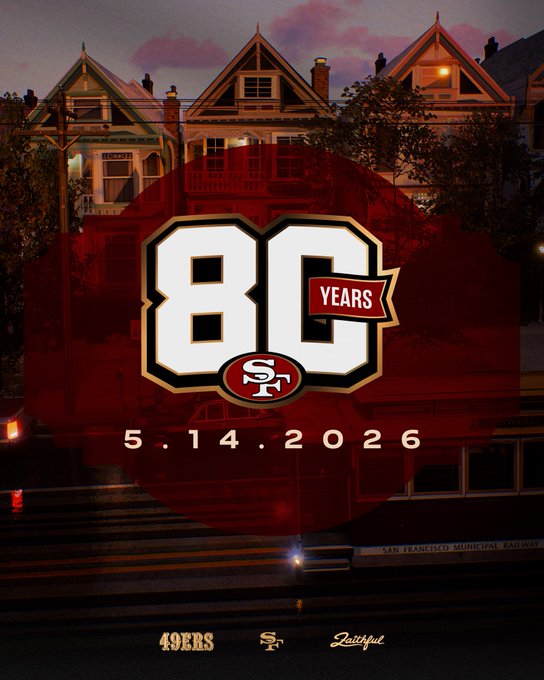Los 49ers cumplen este jueves 80 años de historia y celebraron con el anuncio de su rival en su regreso a México para la temporada 2026 y con el lanzamiento de su calendario completo para la próxima temporada