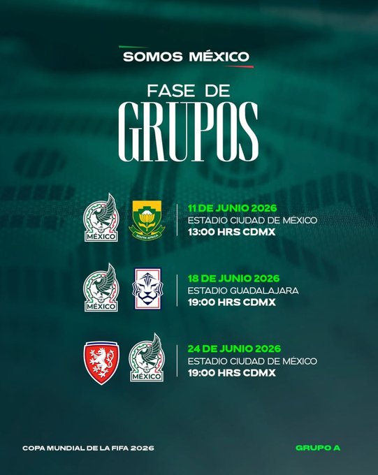 México jugará dos partidos de fase de grupos en el Estadio Banorte y eventualmente uno de la segunda ronda