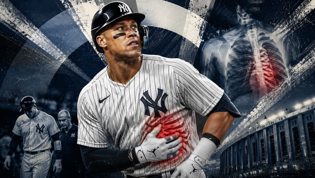 Aaron Judge fuera por fractura, una grave pérdida para los Yankees