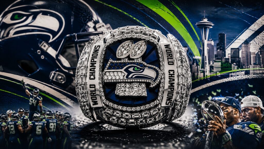 Anillo de Super Bowl LX de Seahawks consta de 50 diamantes