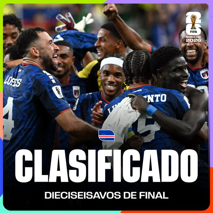 Cabo Verde sorprendió calificando por encima de Uruguay en el Grupo H