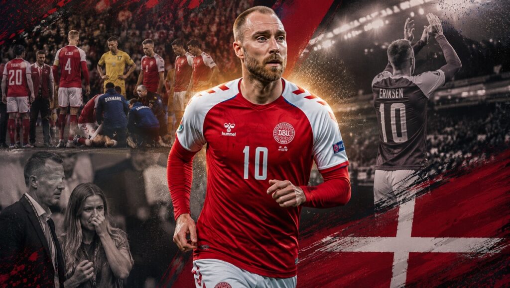 Christian Eriksen se desplomó de nuevo en el Dinamarca vs Ucrania