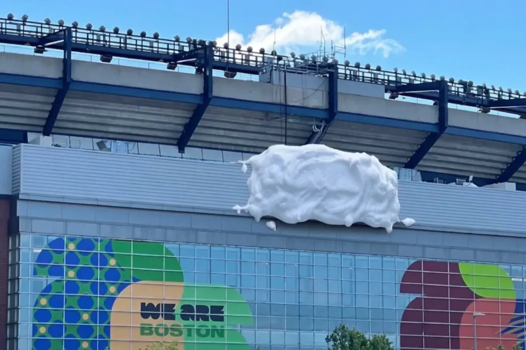 El Gillette Stadium encontró una forma muy original de ocultar su marca por instrucción de la FIFA