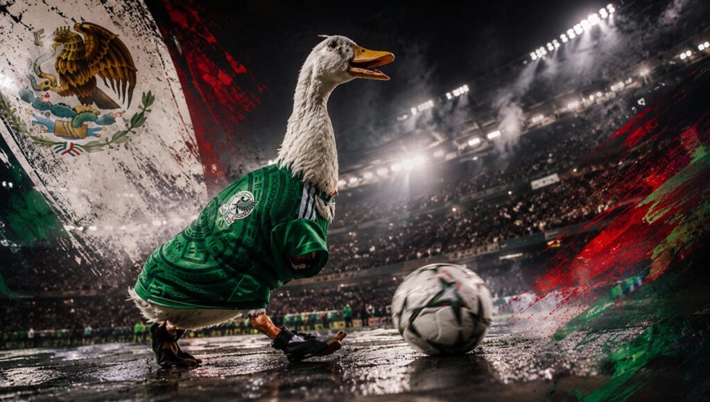 El Pato Merlín sensación del Mundial 2026