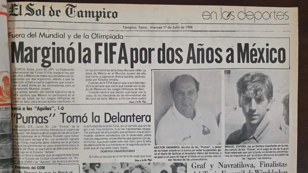 El escándalo de los Cachirules privó a México de participar en las Eliminatorias para el Mundial de Italia '90