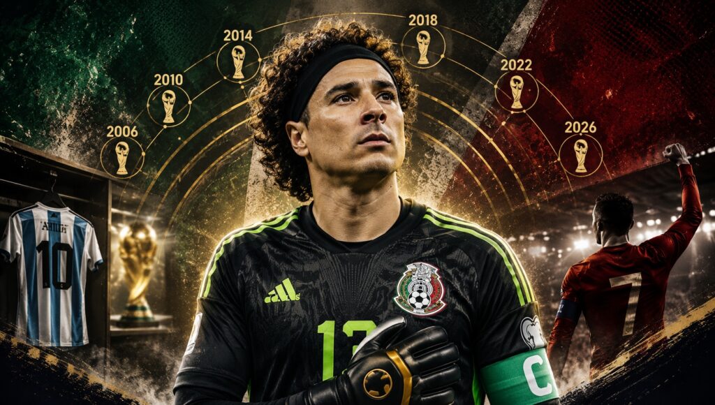 Guillermo Ochoa el primero en jugar 6 Mundiales, antes que Messi y Cristiano Ronaldo