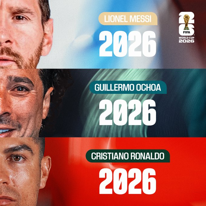 Guillermo Ochoa es uno de los tres futbolistas que participan en su sexta Copa del Mundo en 2026