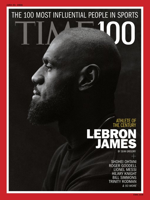 LeBron James fue nombrado la persona más influyente en el deporte de este siglo por la revista Time