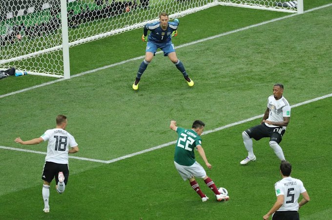 México venció a Alemania por primera vez en la historia en Rusia 2018, con un gol del Chucky Lozano