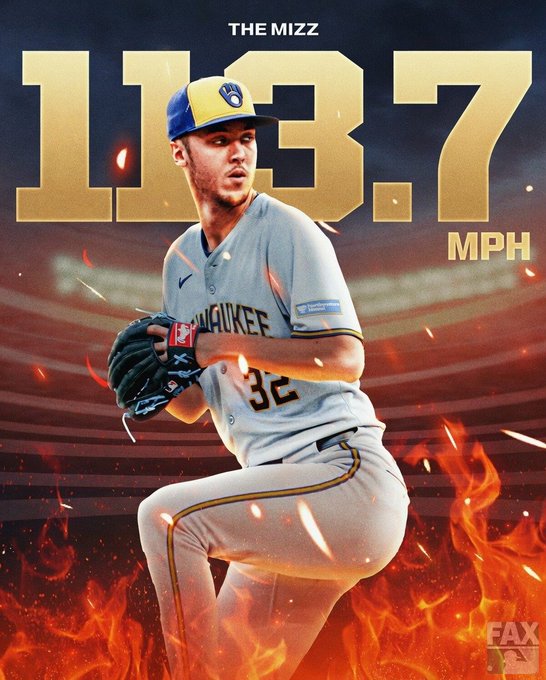 Misiorowski posee varias marcas de lanzamientos de velocidad en la MLB