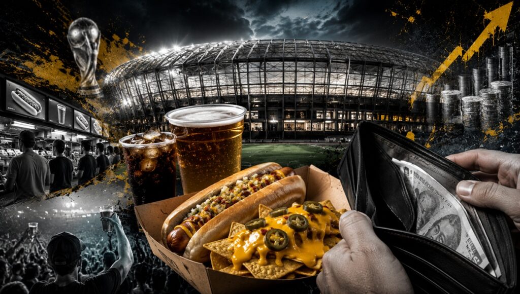 Precios de alimentos y bebidas Mundial 2026 por los cielos