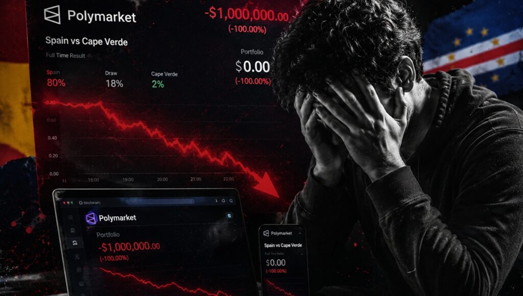 Trader pierde 1 millón en Polymarket por el España-Cabo Verde