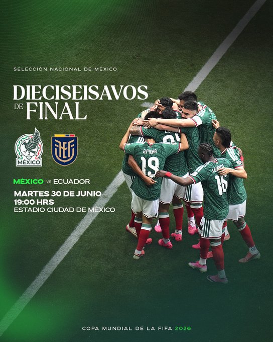 Tras casi una semana de incertidumbre, México por fin tiene definido a su rival para los 16avos de Final