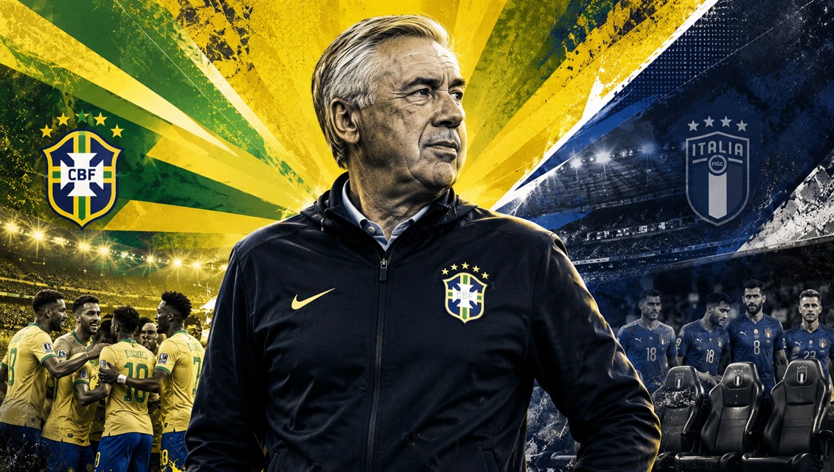 Carlo Ancelotti rechaza a Italia para quedarse al frente de Brasil Carlo Ancelotti rechaza a Italia para quedarse al frente de Brasil