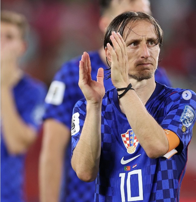 Con la eliminacion de Croacia, Luka Modric jugó su último partido con su selección