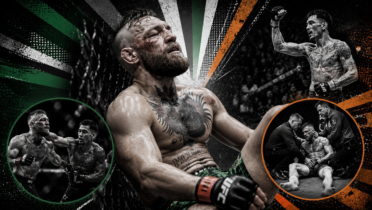 Conor McGregor sufre lesión en UFC 329 y pierde ante Max Holloway en su regreso a la MMA Conor McGregor sufre lesión en UFC 329 y pierde ante Max Holloway en su regreso a la MMA