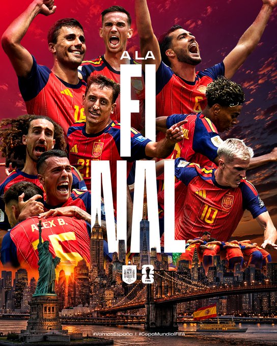 España jugará la segunda final de su historia, luego de 16 años de espera