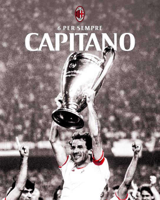 Franco Baresi fue un pilar del AC Milan que lo ganó todo a principios de los 90 en Europa