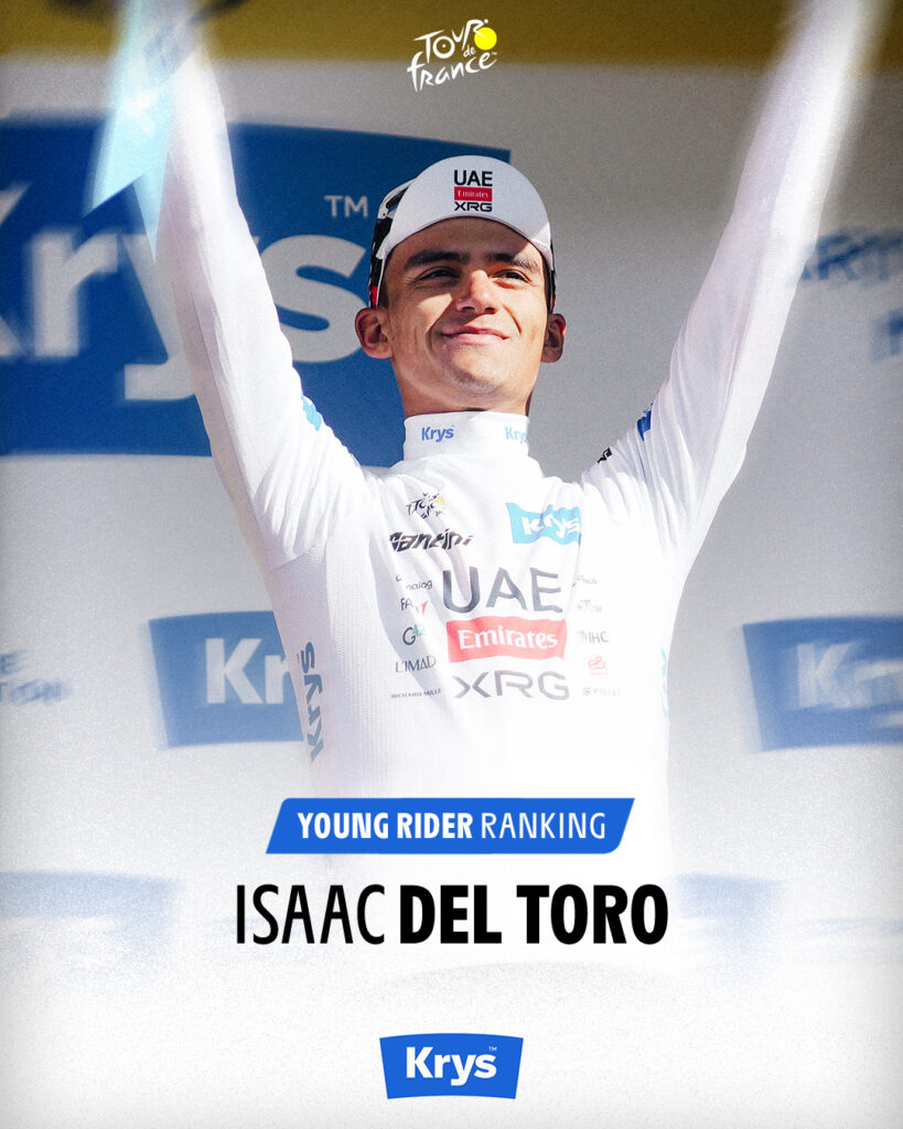 Isaac del Toro está teniendo una gran actuación en su debut en el Tour de France