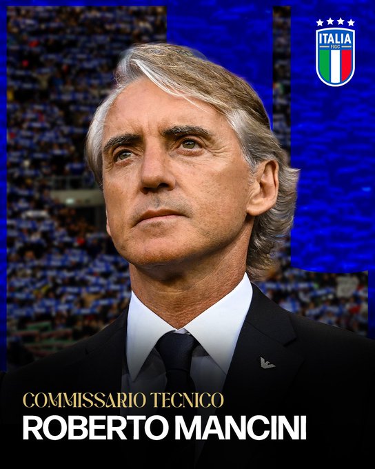 La FIGC aunció este martes a Mancini para intentar salir de la crisis que atraviesa el futbol italiano