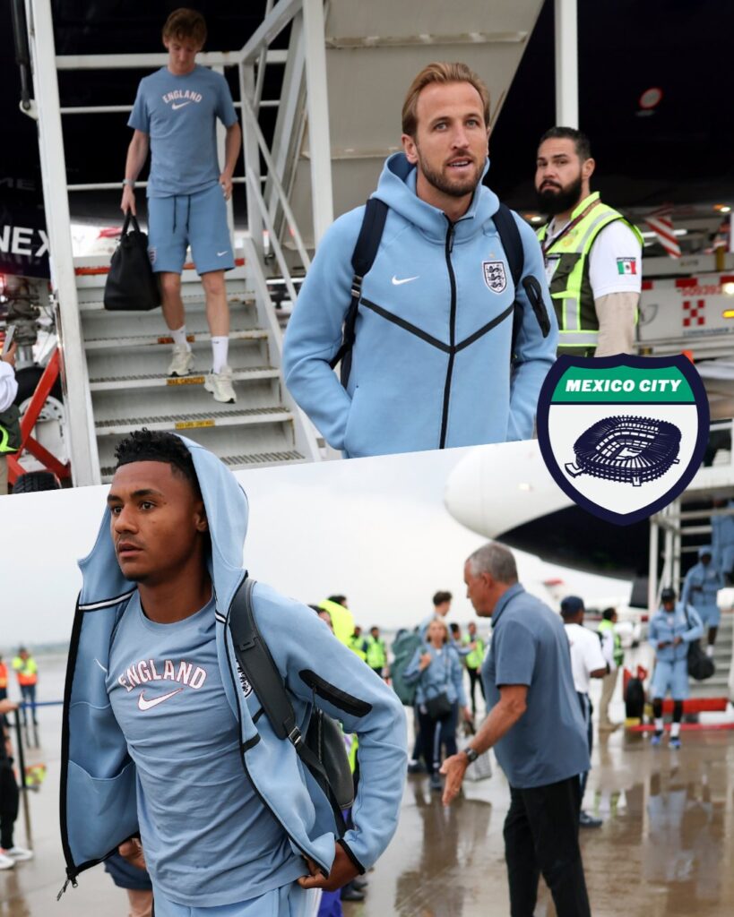 La Selección de Inglaterra aterrizó este viernes en la Ciudad de México