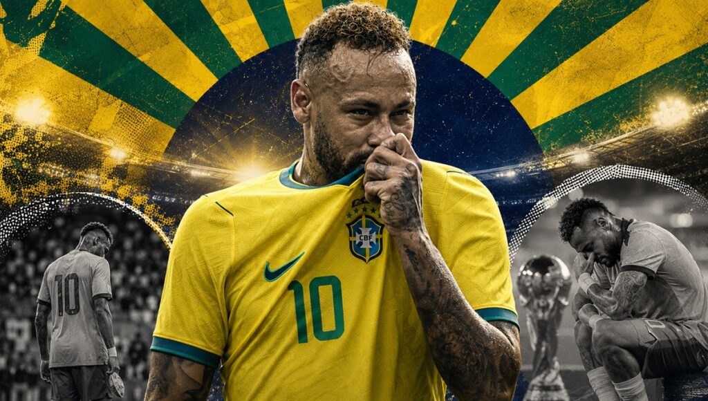 Neymar se despide de la Selección de Brasil tras la eliminación ante Noruega