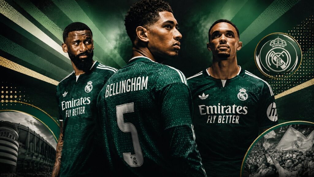 Real Madrid estrena camiseta verde para la temporada 2026-27