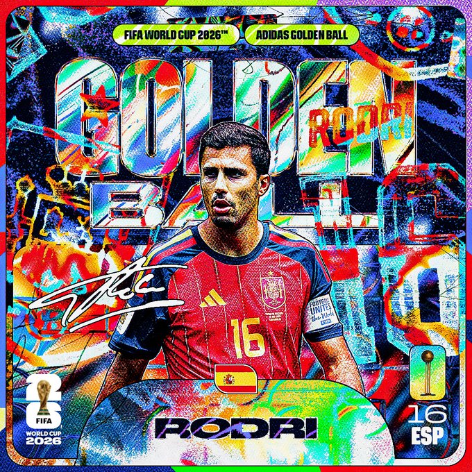 Rodri ganó el Balón de Oro en 2024, jugando con el Manchester City