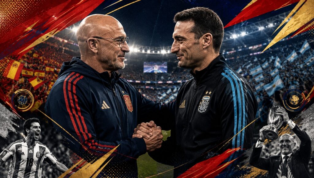 Scaloni vs De la Fuente en la Final del Mundial 2026
